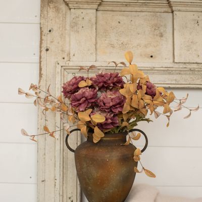 Faux Purple Peony Floral Stem