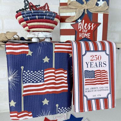 Festive Americana Kitchen Towel Set of 2