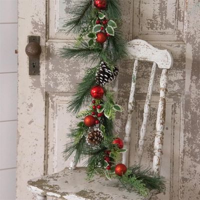 Festive Christmas Pine Garland