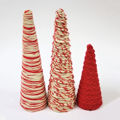 Festive Holiday Cone Christmas Tree 16.5 Inch