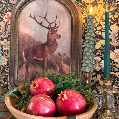 Flameless Evergreen Tree Taper Candle Set of 2