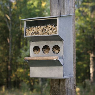 Flip Top Metal Bird Feeder