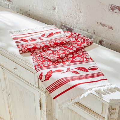 Floral Folk Art Table Runner