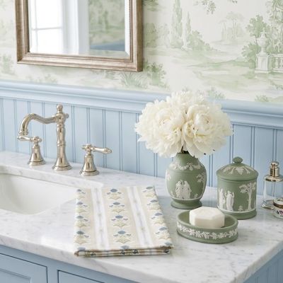 Floral Pattern Cotton Kitchen Towel