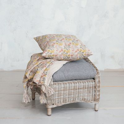 Floral Print Accent Pillow and Throw Collection