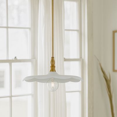 Flower Silhouette Hanging Pendant Light