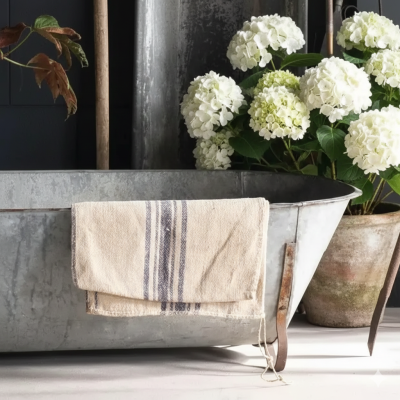 Footed Zinc Farmhouse Bath Tub