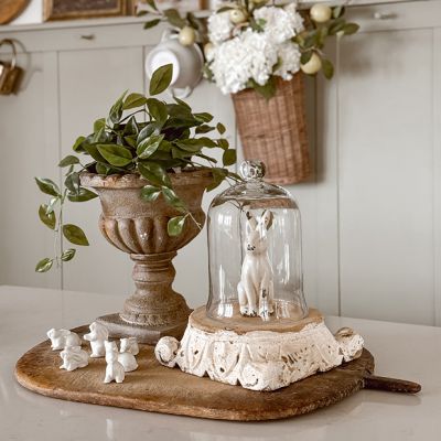 Found Wood Cutting Board With Handle