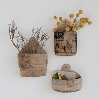 Found Wood Half Pot