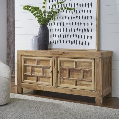 Found Wood Lattice Front Sideboard