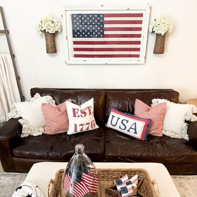 Framed American Flag Wall Decor
