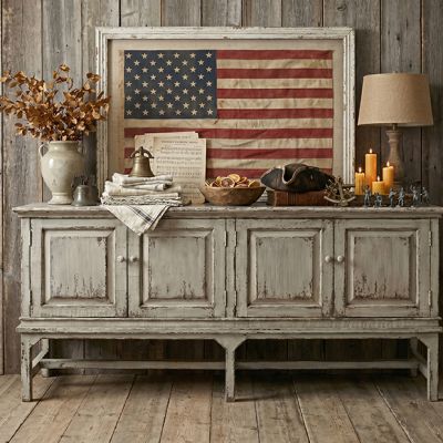Framed American Flag Wall Decor