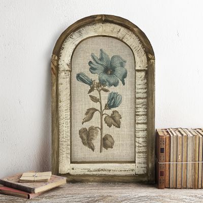 Framed Arched Botanical Linen Print