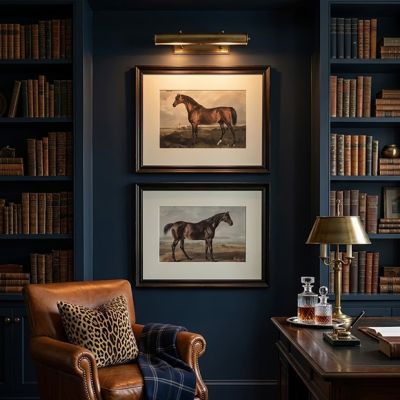 Framed Equestrian Prints Set of 2