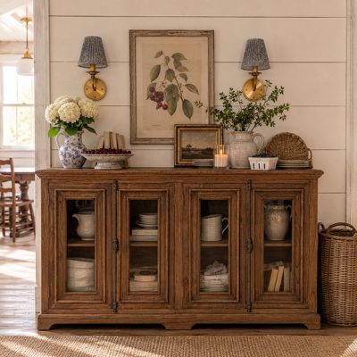 Framed Glass Door Sideboard