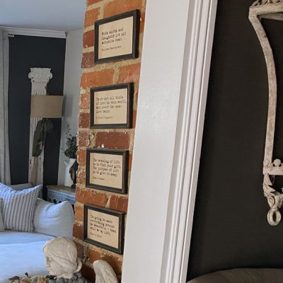 Framed Inspirational Wall Decor Set of 4