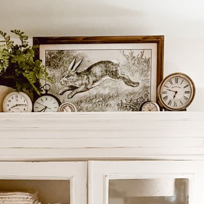 Framed Leaping Rabbit Print