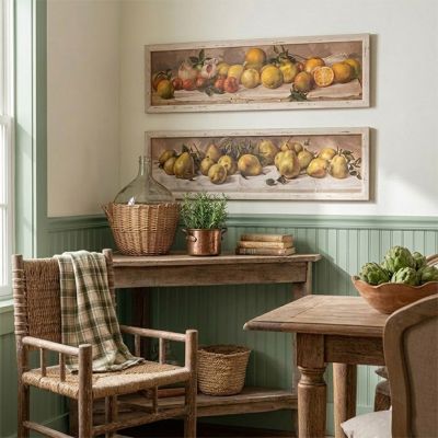 Framed Orchard Yard Print Set of 2