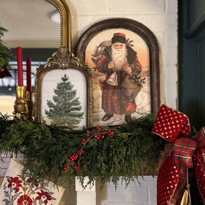 Framed Vintage Inspired Santa Print