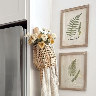 Framed Wall Decor With Ferns Set of 6