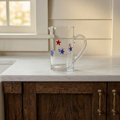 Freedom Stars Icon Glass Pitcher