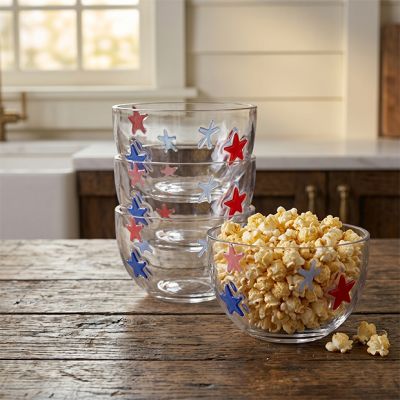 Freedom Stars Icon Glass Snack Bowl Set of 4