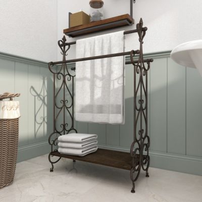 Freestanding Towel Display Rack
