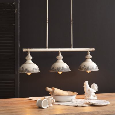 French Country Cottage 3 Light Pendant