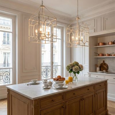 French Country Cottage Pavillion Chandelier