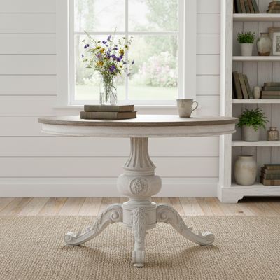 French Country Cottage Round Dining Table