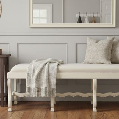 French Country Cream Romeo Bench