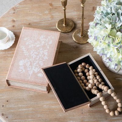French Country Floral Book Box Set of 2