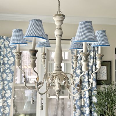 French Country Metal Chandelier