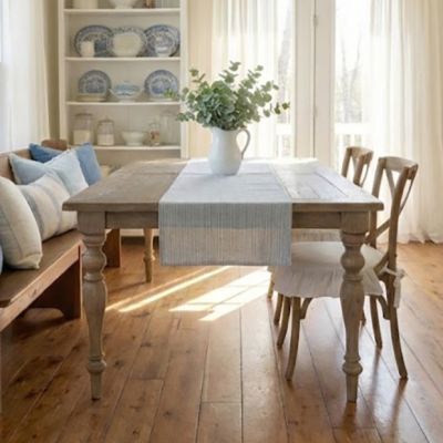 French Country Turned Leg Dining Table