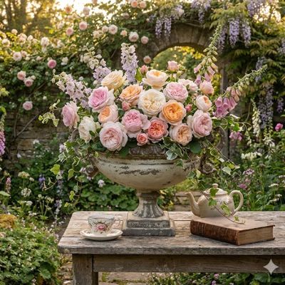 French Country Weathered Grand Urn