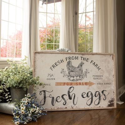 Fresh From The Farm Eggs Sign