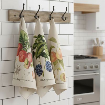 Freshly Picked Fruit Tea Towel Collection Set of 3