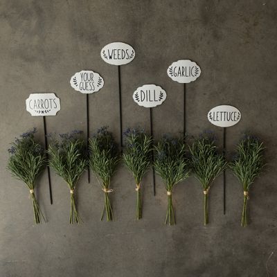 Garden Charms Metal Garden Stake Collection Set of 6