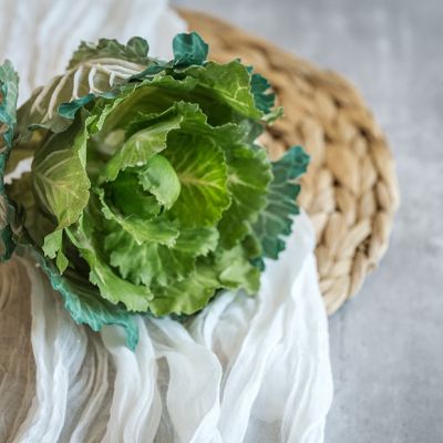 Garden Fresh Faux Cabbage Stem Pick