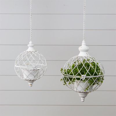 Garden Globe Hanging Planter Set of 2