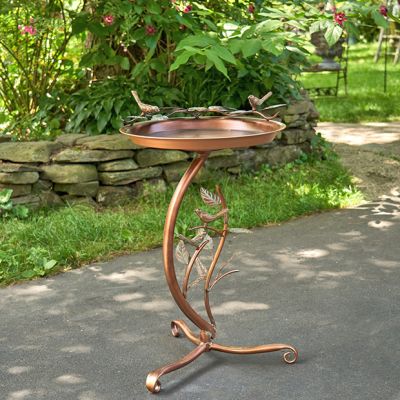 Garden Haven Shallow Iron Birdbath