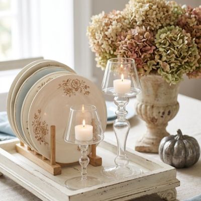 Gathered Glow Glass Bistro Votive Holder