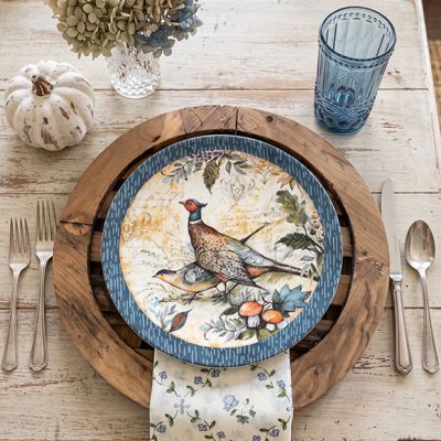 Gathered Harvest Pheasant Dinner Plate