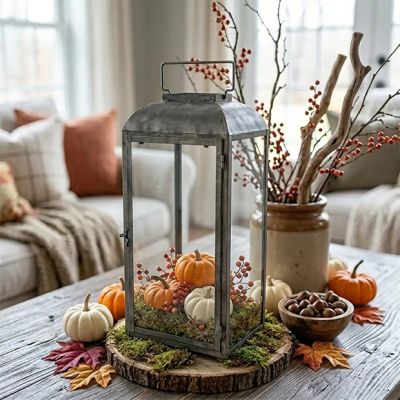 Gathered Hearth Candle Lantern