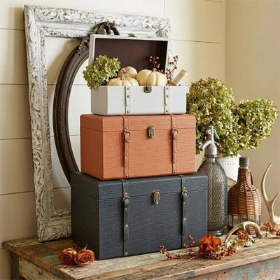 Gathered Traveler Trunks Set of 3