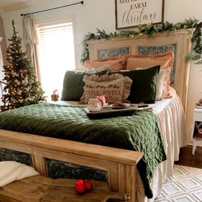 Geometric Faux Velvet Reversible 3 Piece Bedding Set