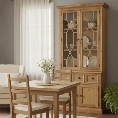 Geometric Glass Door Storage Cabinet