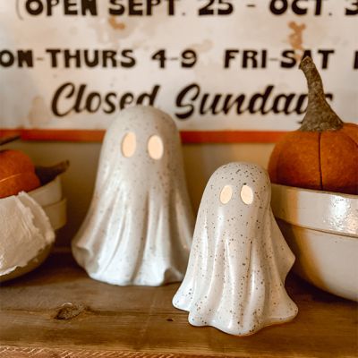 Ghoulish Ghost Figurine Set of 2