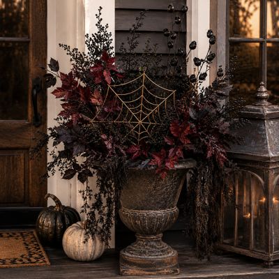 Gilded Cobweb Wreath