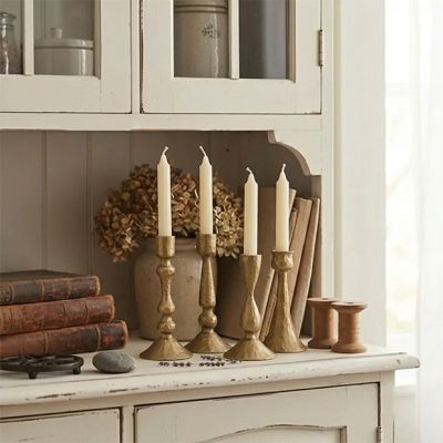 Gilded Manor Taper Holders Set of 4